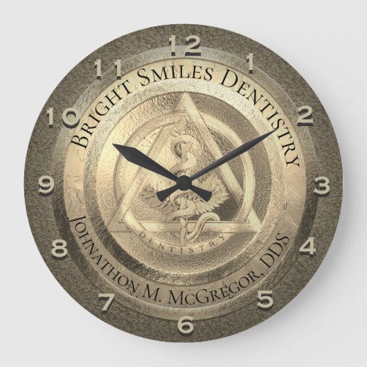 Horloge faite sur commande de dentiste d'or (Recto)