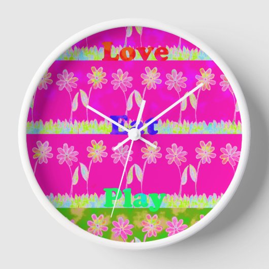Horloge Faites gagner la date mangent l'amour et le (Recto)
