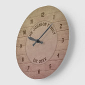 Horloge familiale personnalisable (Angle)