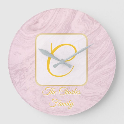 horloge familiale personnalisée (Recto)