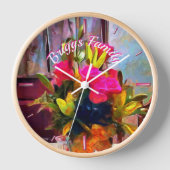 Horloge Famille et fleurs PM0001 (Recto)