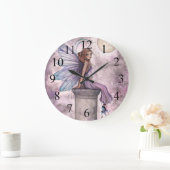 Horloge fantaisie de fée violette (Maison)
