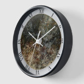 Horloge Faux Nephrite Jade Gris Noir Beige (Angle)