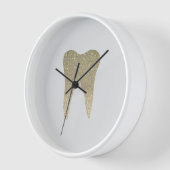 Horloge Faux Parties scintillant Bois dentaire encadré Gra (Angle)