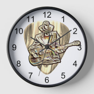 Horloge Feel the Blues - Conception de guitare artistique