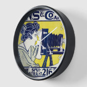 Horloge Femme caméra, photographe, Van Caspel (Angle)