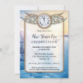 Horloge festive Invitation du Nouvel An (Devant)