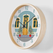 Horloge Fête de Noël Maison portugaise (Angle)