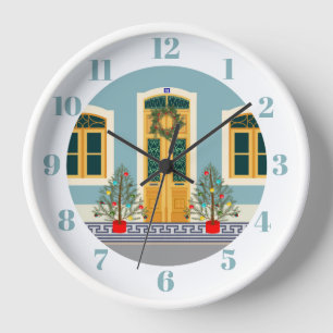 Horloge Fête de Noël Maison portugaise
