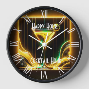 Horloge Fête tendance Heure Neon Personnalisé