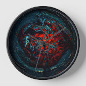 Horloge Feu rouge d'enfer océanique (Recto)