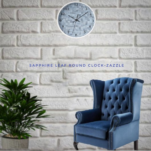 Horloge Feuille de saphir  