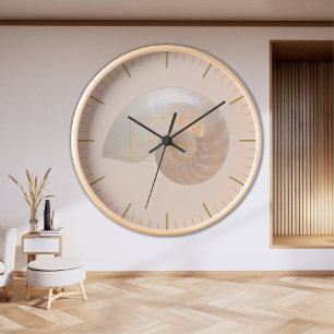 Horloge Fibonacci Ration d'or Géométrie sacrée Art Grand