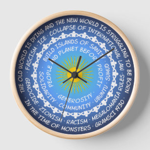 Horloge Fissures dans le monde - Effondrement ou possibili