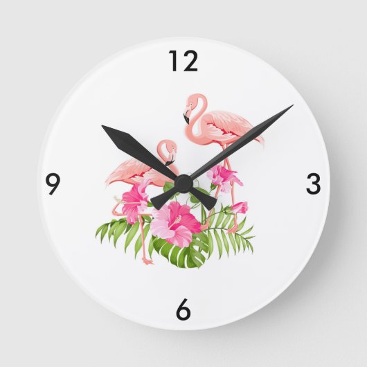 Horloge Flamant rose (Recto)