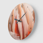 Horloge Flamant rose (Angle)