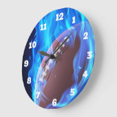 Horloge flamboyante de football (Angle)