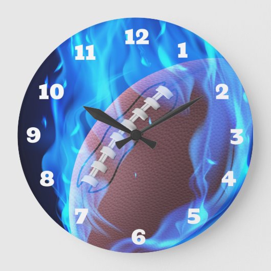 Horloge flamboyante de football (Recto)