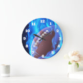 Horloge flamboyante de football (Maison)