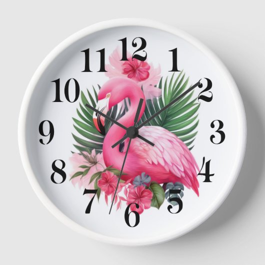 Horloge Flamingo Wall Clock (Recto)