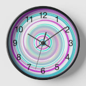 Horloge Flèche colorée avec chiffres noirs (Recto)