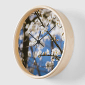 Horloge Fleur blanche fond de ciel bleu (Angle)