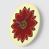 Horloge Fleur - Conception Florale (Angle)