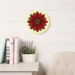 Horloge Fleur - Conception Florale