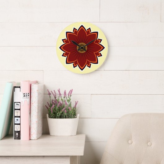 Horloge Fleur - Conception Florale (Salle de lecture)