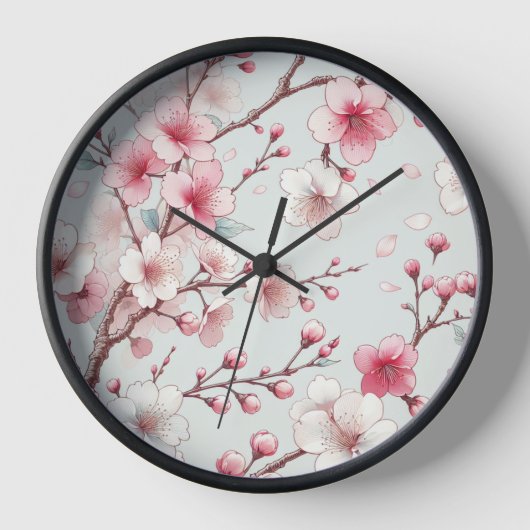 Horloge Fleur de cerise (Recto)