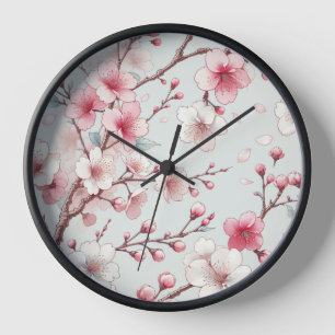 Horloge Fleur de Cerisier