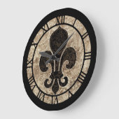 Horloge Fleur De Lis (Angle)