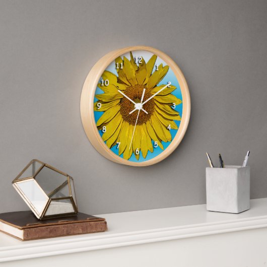 Horloge - Fleur de tournesol (Bureau)