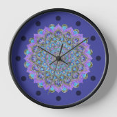 Horloge Fleur De Vie - Mandala India Style 2 (Recto)