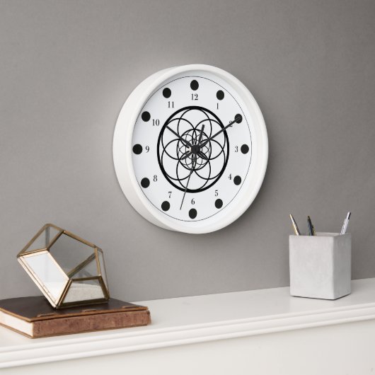 Horloge fleur de vie v3 (Bureau)