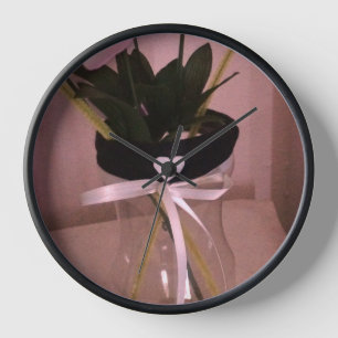 Horloge Fleur embellie Abstraite