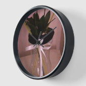 Horloge Fleur embellie Abstraite (Angle)