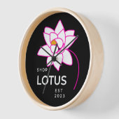 Horloge Fleur LOTUS (Angle)