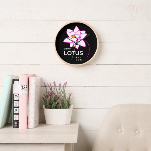 Horloge Fleur LOTUS (Salle de lecture)