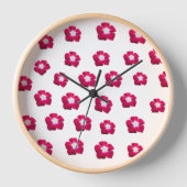 Horloge Fleur rose (Recto)
