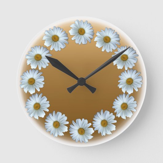 Horloge Fleur sauvage marguerite Horloge à fleurs (Recto)
