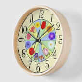 Horloge Fleurs (Angle)