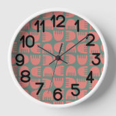 Horloge Fleurs Boho (Recto)