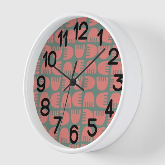 Horloge Fleurs Boho (Angle)