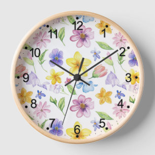 Horloge Fleurs Floral Pattern Sublimation-95651