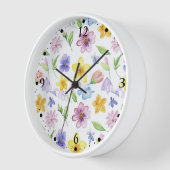 Horloge Fleurs Floral Pattern Sublimation-95651 (Angle)