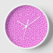 Horloge Fleurs Fuchsia (Recto)