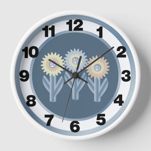 Horloge Fleurs mécaniques (Recto)