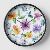 Horloge Fleurs Motif Floral Sublimation-95652 (Recto)