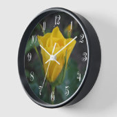 Horloge Floral Yellow (Angle)
